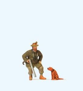 Sitzender Jäger, Hund