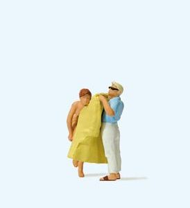 Umziehen am Strand