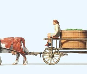 Winzerwagen, Kühe. Fertigmode
