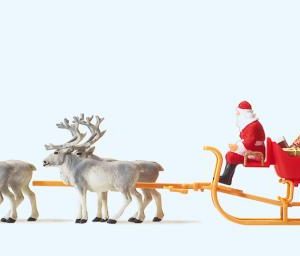 Weihnachtsschlitten mit 4 Ren