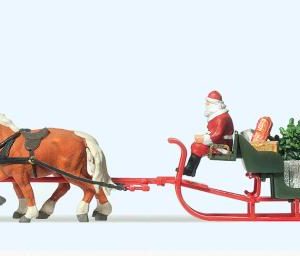 Schlitten, Weihnachtsmann, Pa