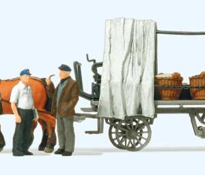 Rollwagen mit Gemüseladung.
