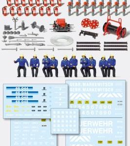Feuerwehr-Set. Tragkraftsprit