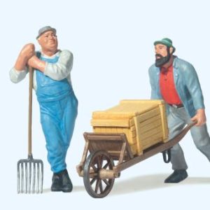 Arbeiter mit Schubkarre, Arbe
