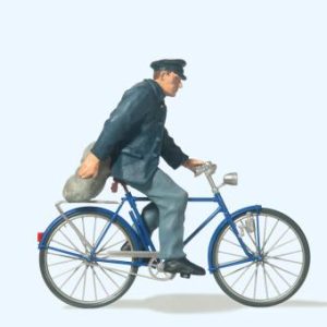 Bauer auf Fahrrad