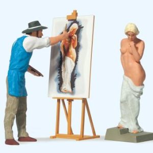 Kunstmaler und Modell