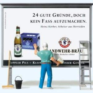 Plakattafel, Plakatkleber, Zu