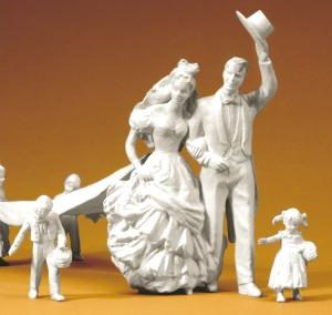Hochzeitspaar, Kinder. 6 unbe