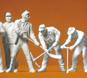 Gleisbauarbeiter. 6 Figuren