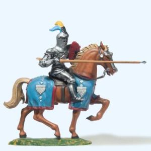 Ritter reitend, mit Lanze