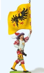 Fähnrich im Marsch