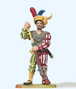 Landsknecht stehend, Gewehr l