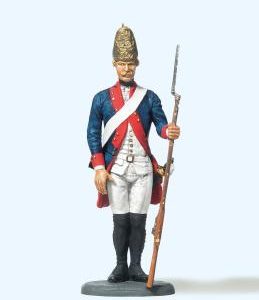Füsilier stehend, Gewehr ab