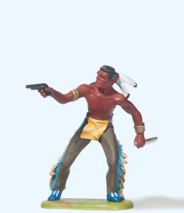 Indianer mit Revolver