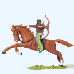 Indianer reitend, mit Bogen
