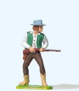 Cowboy stehend, mit Gewehr