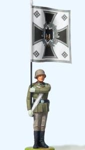 Fahnenträger stehend