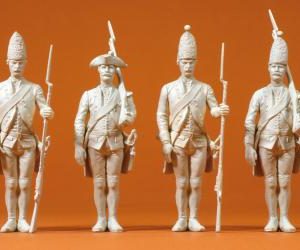 Preußen 1756. 6 unbemalte Fig