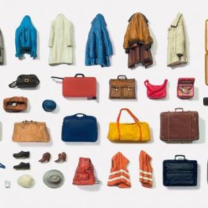 Koffer und Taschen. Bausatz