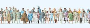 Reisende, Passanten. 60 Figur