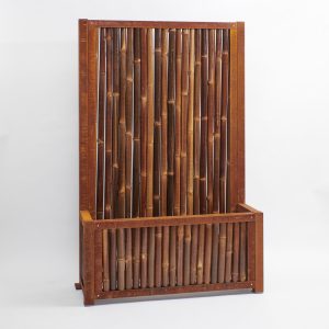 BambusBASIS Hochbeet mit Sichtschutz Profile Corten