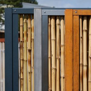 BambusBASIS Modul5 Slimline Zaunfeld mit Abschlussprofilen oben/unten