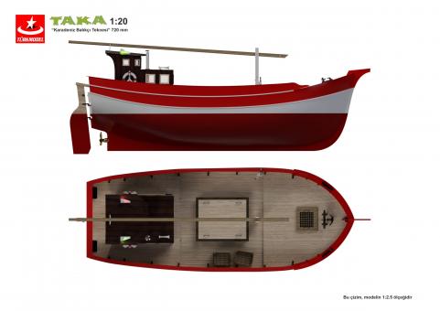 Taka Fischerboot schwarzes Meer 1:20