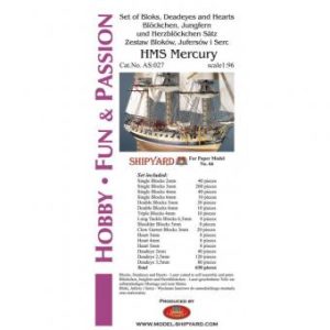 Blöckchen, Jungfern und Herz Satz HMS Mercury