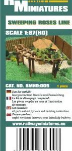 Geschwungene Rosenranke scale 1:87 (H0)