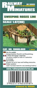 Geschwungene Rosenranke scale 1:87 (H0)