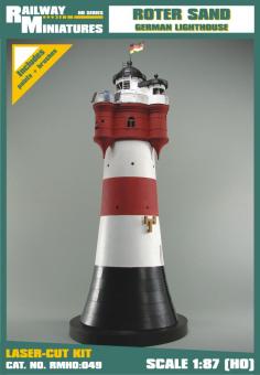 Roter Sand Leuchtturm scale 1:87 (H0)